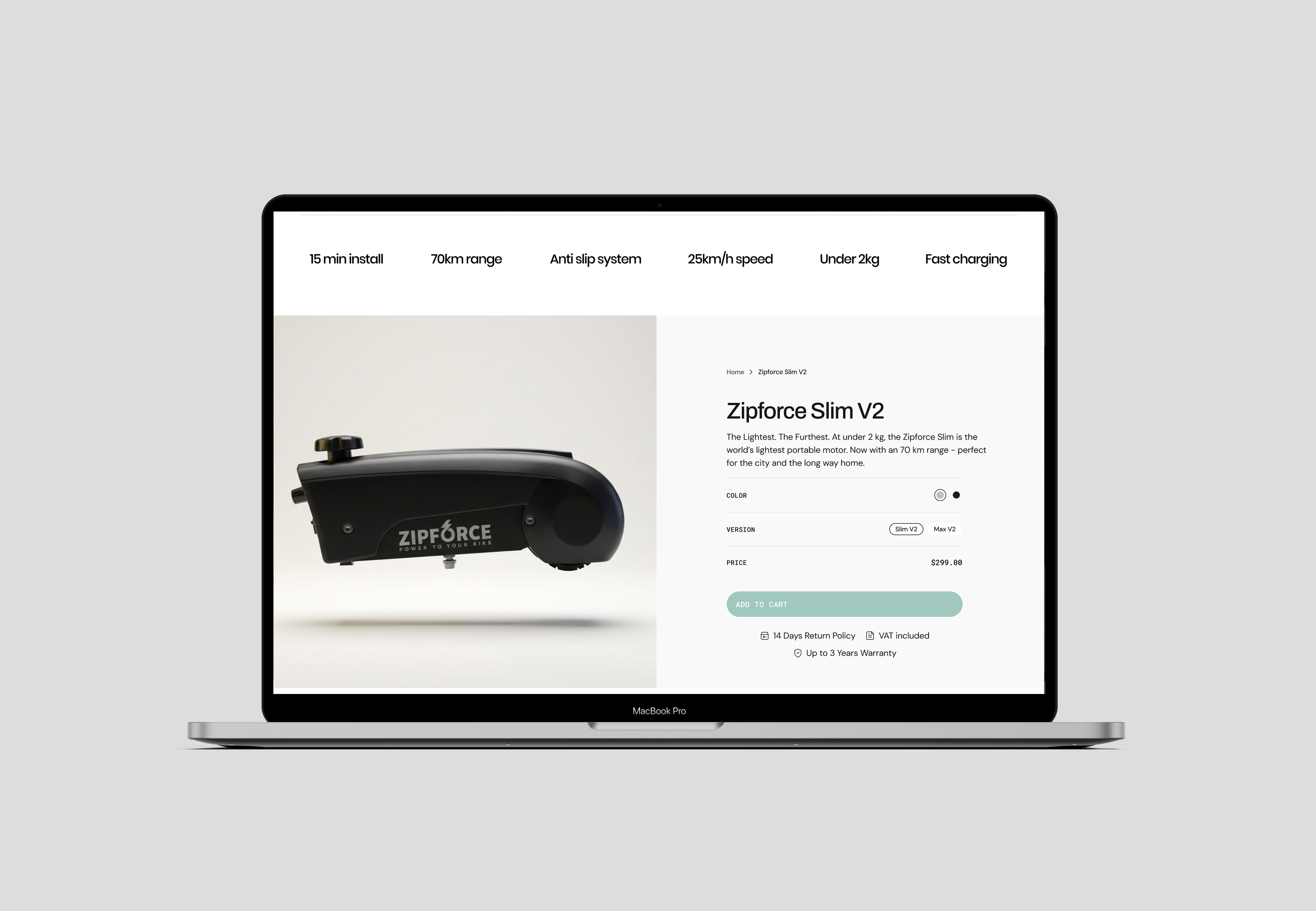 Zipforce product page — Zipforce Slim V2